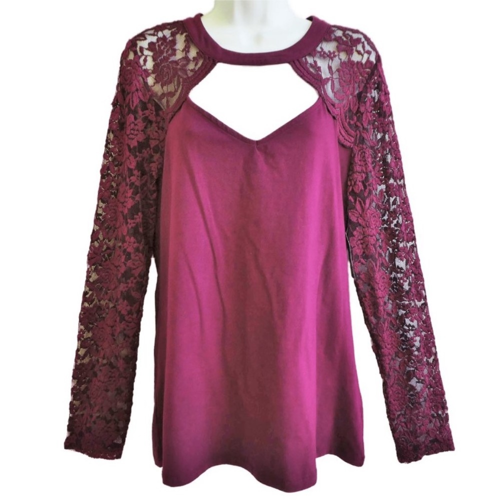Torrid Lace Sleeved Top